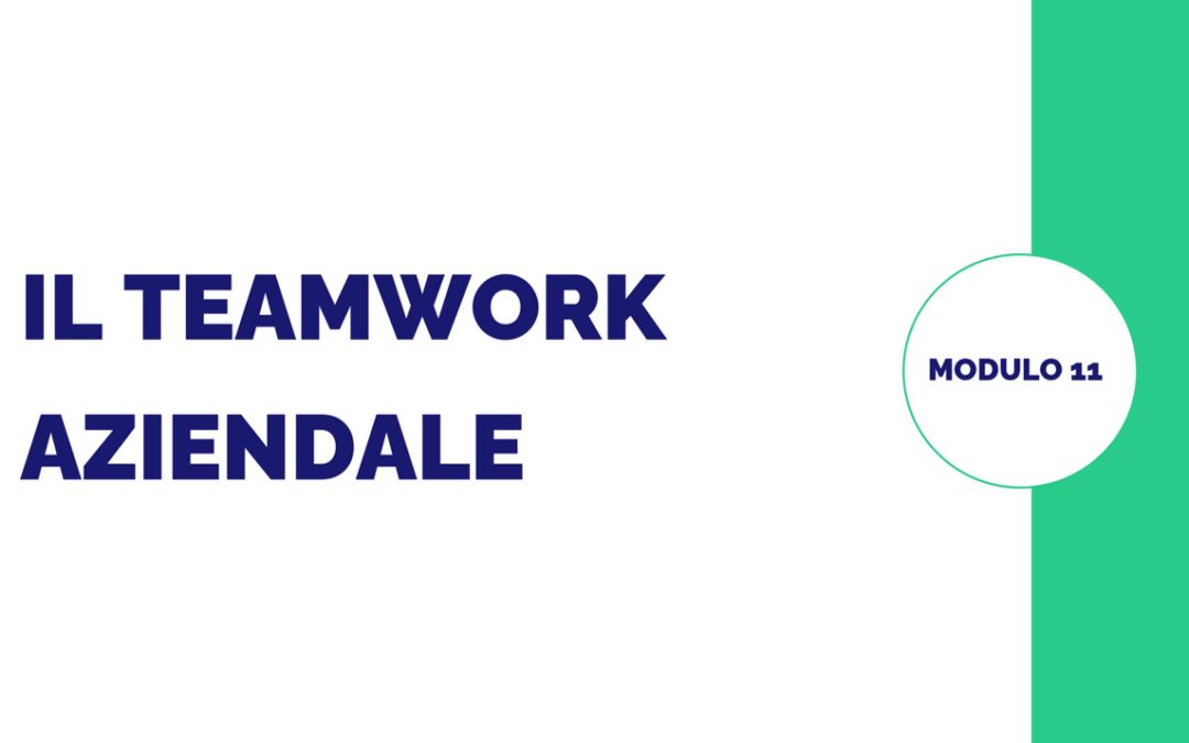 Modulo 11 – Il teamworking aziendale